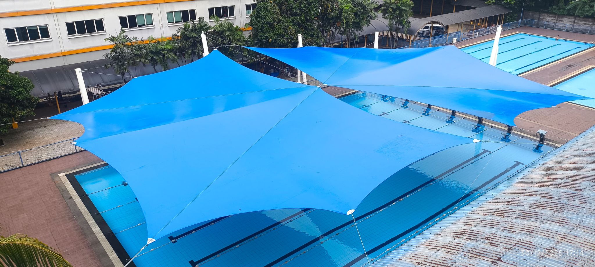 Mái che bể bơi thi đấu - HDPE/PVDF - Ảnh 2