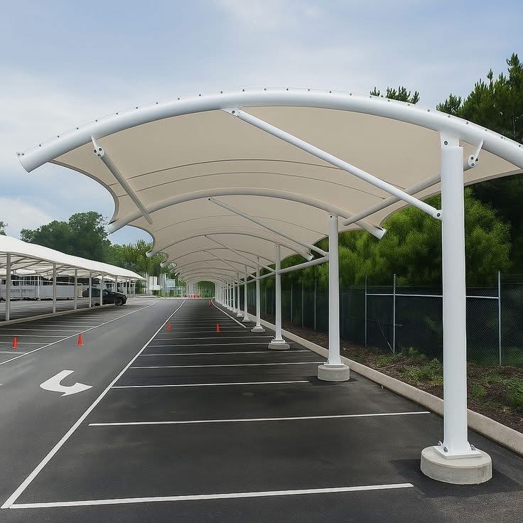 HDPE, PVC, PVDF hay PTFE? Nên chọn vật liệu nào cho mái che ô tô tại Việt Nam?